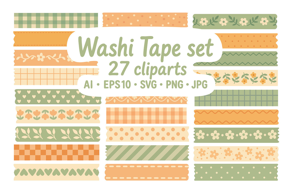 Washi Tape Set, a Decorative Illustration by ananastya (Photo 1 of 3)