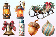 Watercolor Autumn Clipart, a Graphic by CitraGraphics (Thumbnail 2 of 4)
