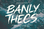 Banly Thecs Urban Brush Font, a Handwritten Font by Maulana Creative (Thumbnail 1 of 7)