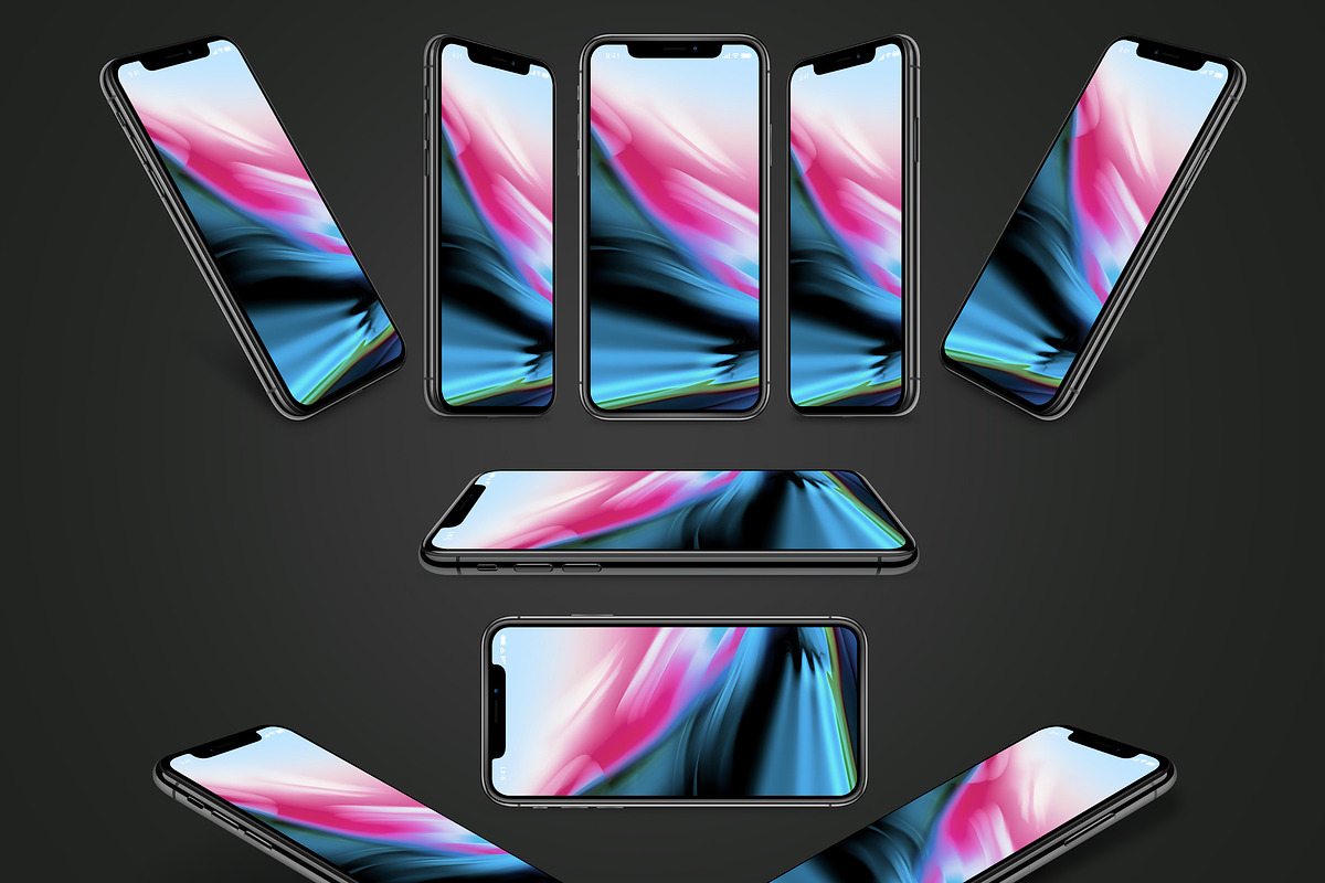 iPhone X Mockups, an iPhone Mockup by RadekBroz (Photo 7 of 7)