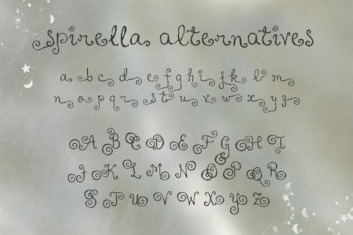 Spirella: Whimsical Handwritten Font, a Handwritten Font by Mneme (Photo 5 of 8)