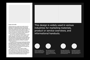 A4 Trifold Brochure Grid System