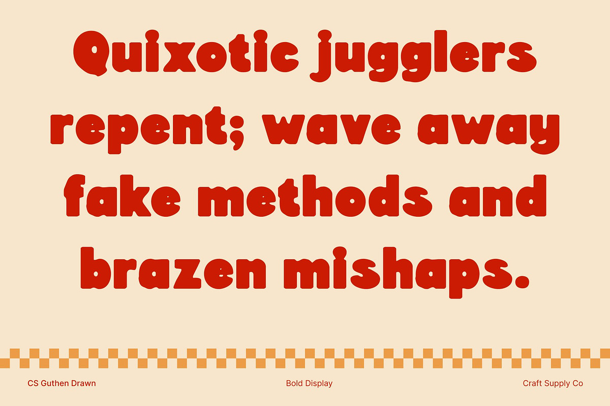 CS Guthen Drawn, a Sans Serif Font by Craft Supply Co. (Photo 7 of 8)