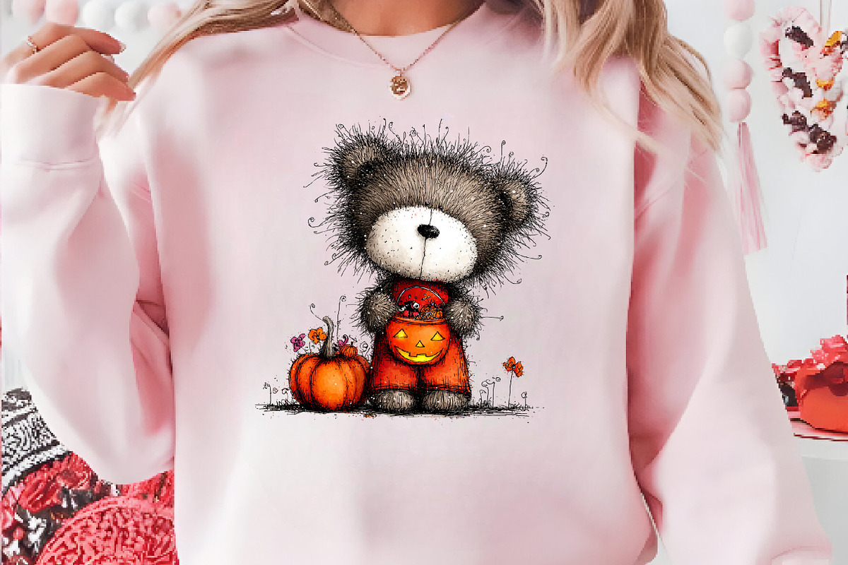 Whimsical Autumn Teddy Bear Clipart, a Seasonal Illustration by CreationArt (Photo 4 of 6)