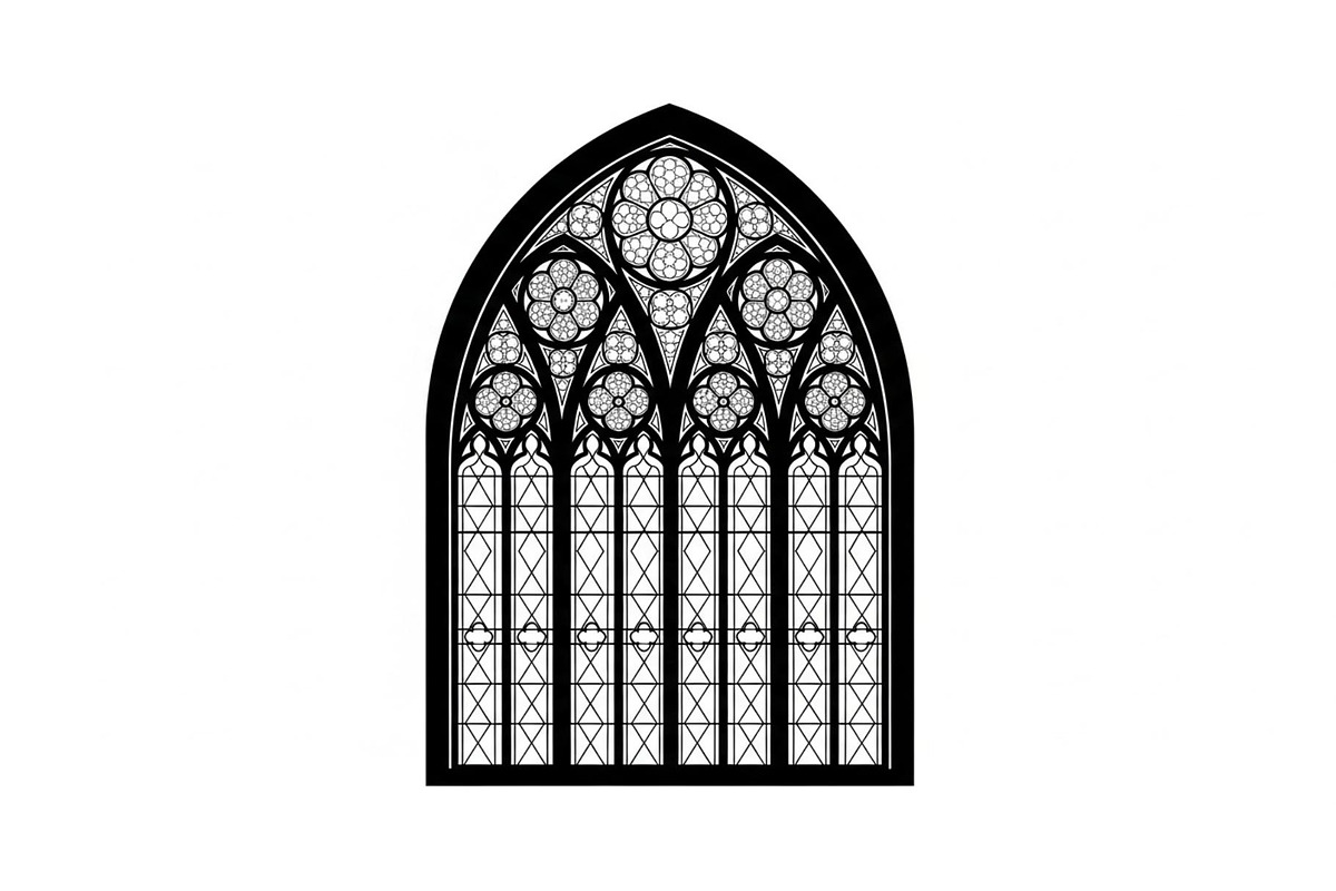 Gothic Church Window Frame Bundle, an Illustration by jahid234 (Photo 28 of 31)