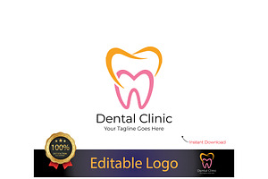 Modern Dentist Logo Template, a Branding & Logo Template by YUDesignStore