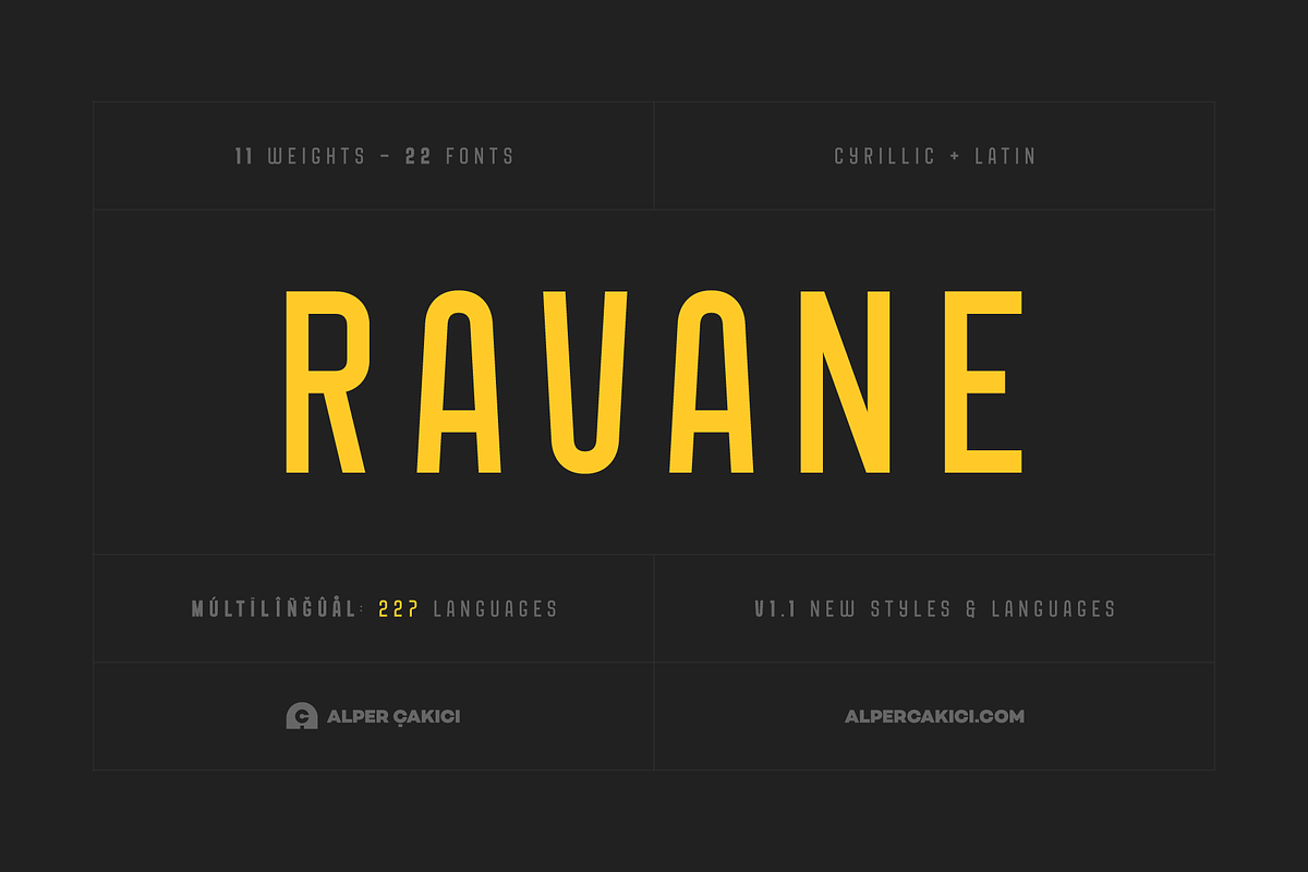 Ravane Font Family - 22 Fonts, a Font by alpercakici (Photo 15 of 15)
