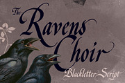 Ravens Choir, a Blackletter Font by Misprinted Type (Thumbnail 1 of 9)