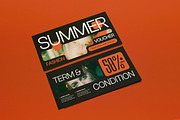 Black Orange Summer Fashion Voucher, a Card Template by graphicook (Thumbnail 2 of 3)