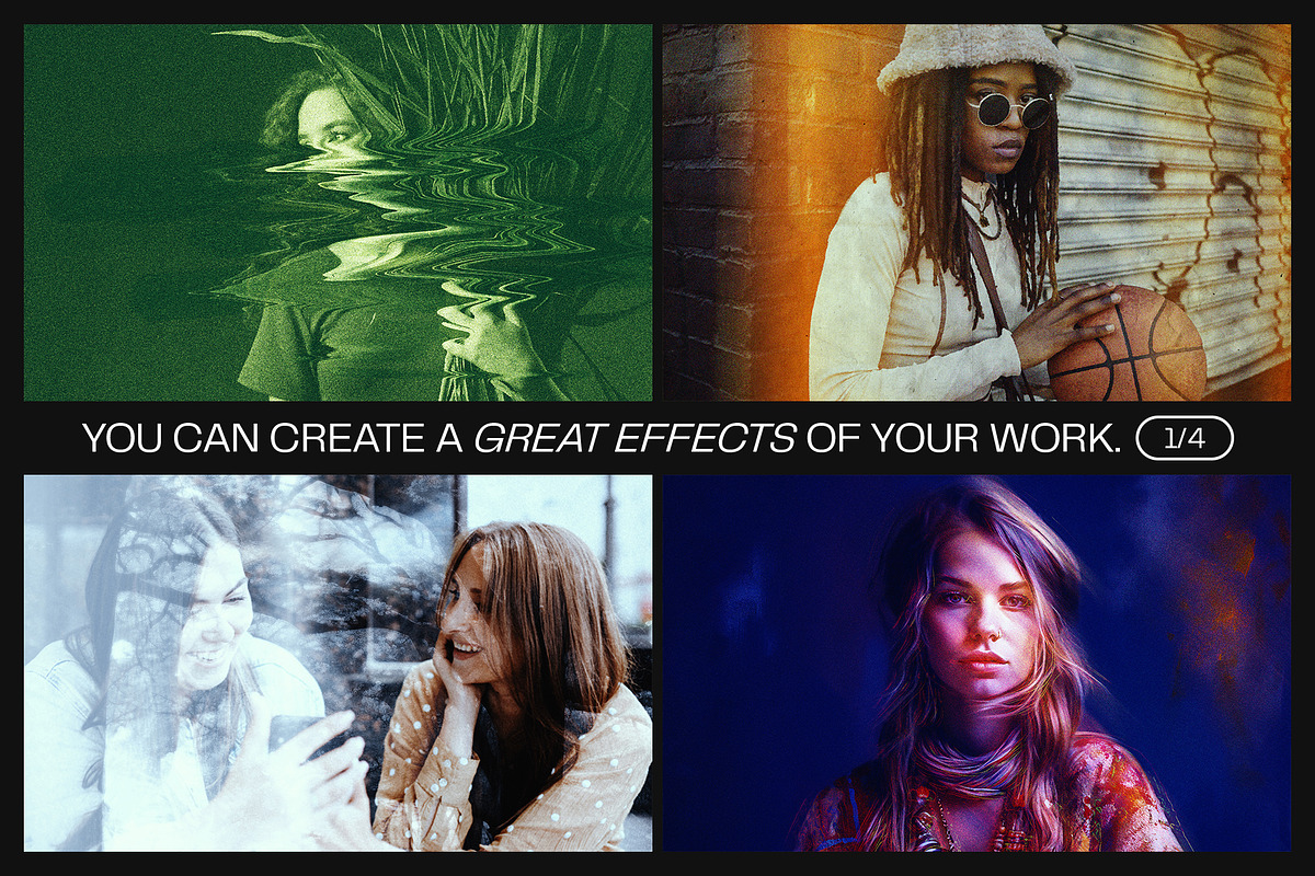 12 Photo Effect Templates, a Brushes & More by iDoodle Studio (Photo 3 of 6)