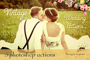 5 Vintage Wedding Photoshop Actions