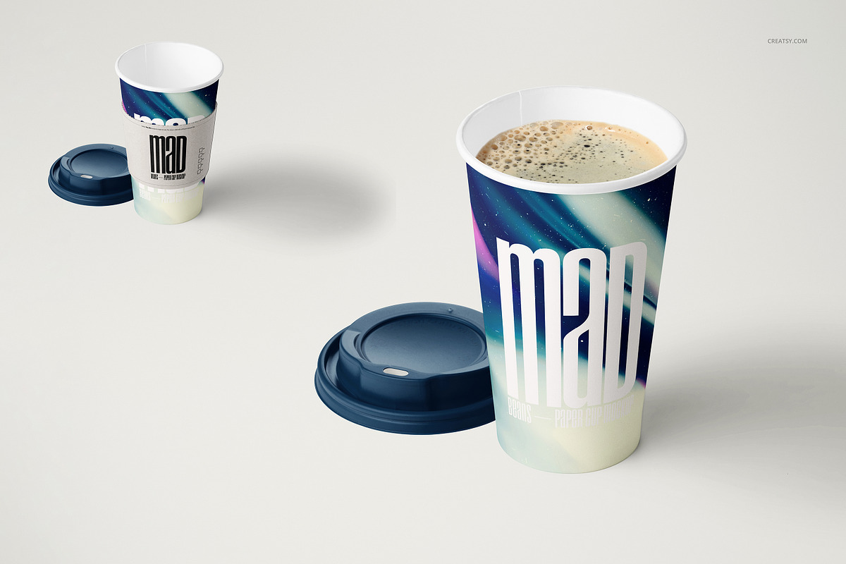 Paper Coffee Cup Mockup Set, a Cups & Container Mockup by creatsy5 (Photo 7 of 8)
