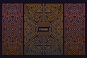 Artdeco Geometric Frames, Elements