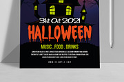 Halloween Party Flyer Layout, a Flyer Template by MightyDesign (Thumbnail 3 of 6)