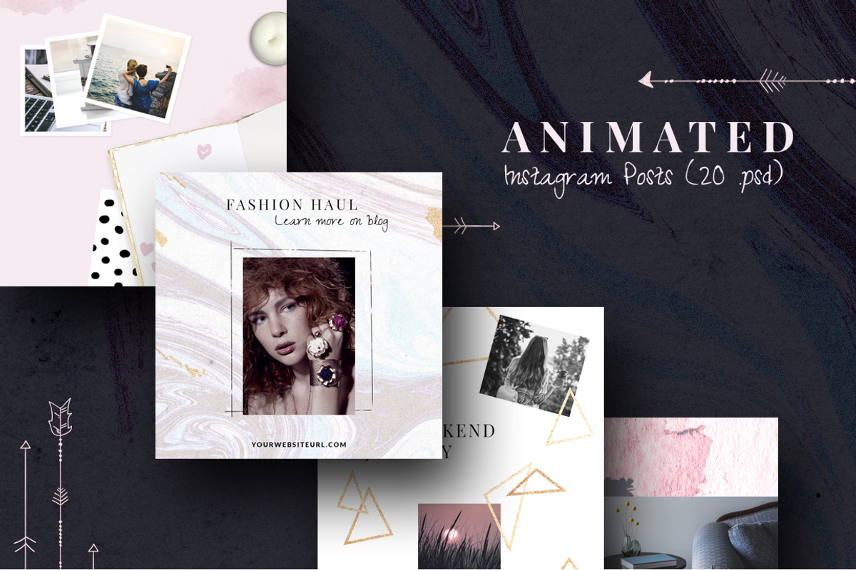 90% OFF | BUNDLE-Instagram Templates, a Social Media Template by CreativeFolks (Photo 16 of 36)