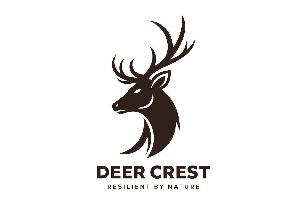 Deer Logo. Resilient & Wild logo, a Branding & Logo Template by Master Design (Photo 2 of 2)