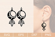 Moon & Stars Earring Svg Bundle, an Object Graphic by jannatulpakhi (Thumbnail 6 of 6)