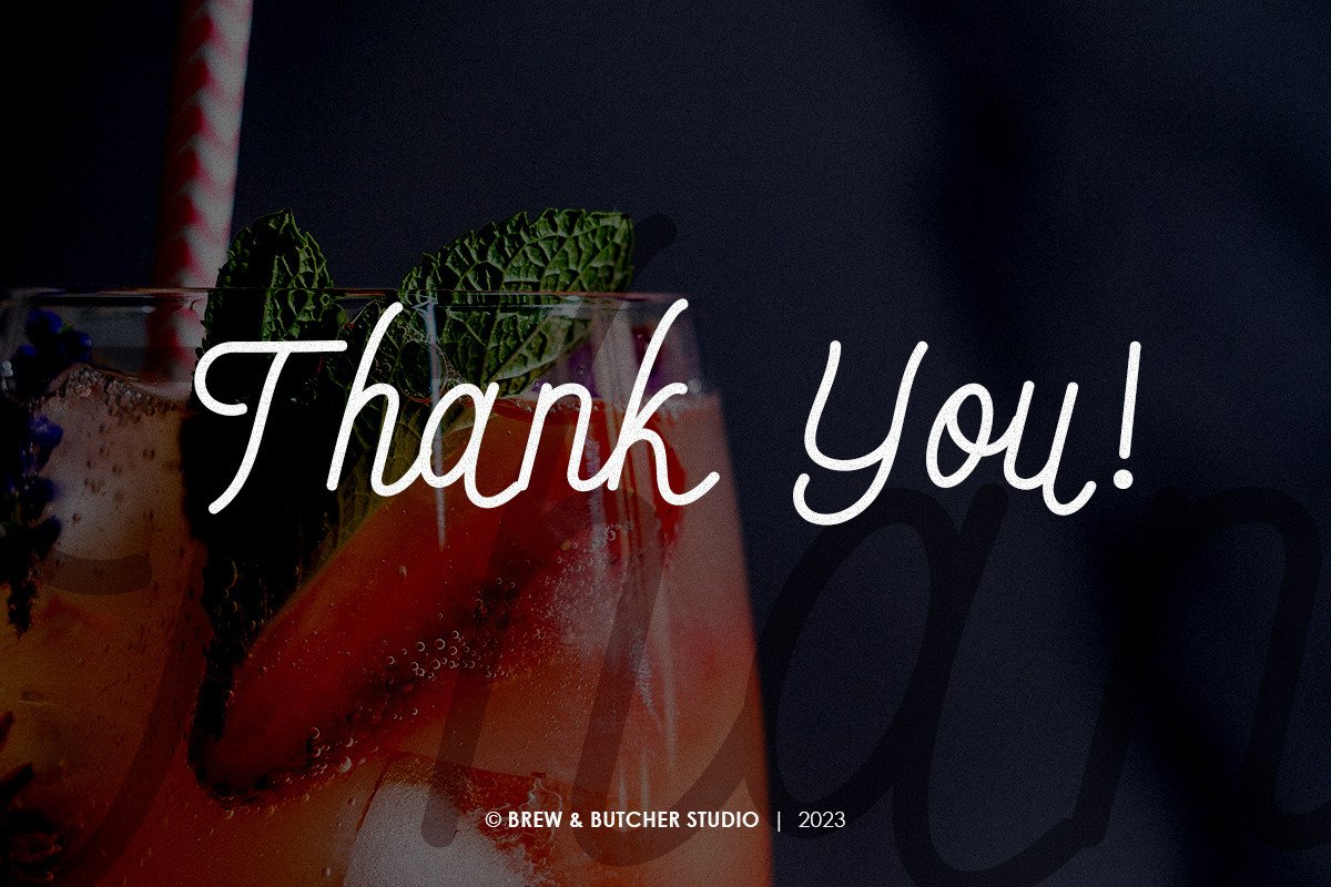 Endago | Monoline Typeface, a Handwritten Font by Brew & Butcher Studio (Photo 8 of 8)