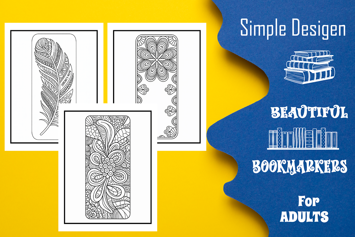 Bookmarks Zentangle Adults Coloring, an Animal Illustration by Printable Design Store (Photo 2 of 4)