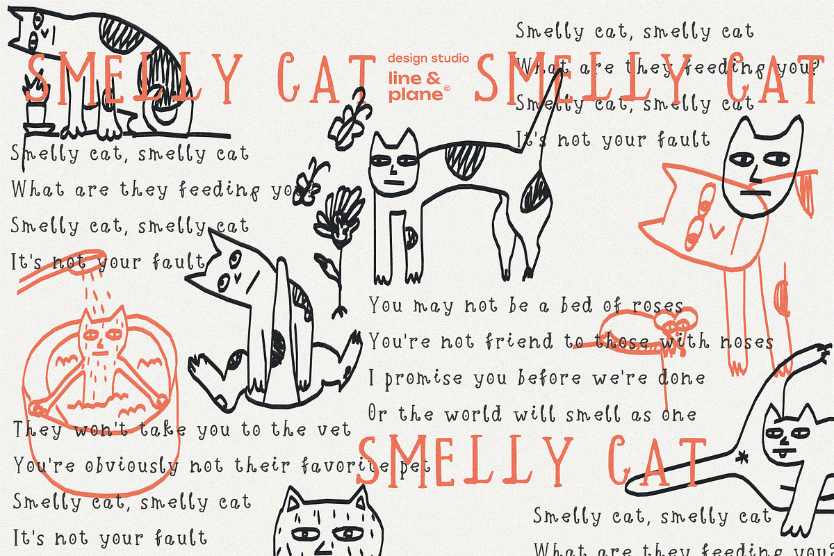 Kazka - Latine & Cyrillic Font, a Handwritten Font by line & plane (Photo 3 of 10)