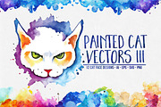 Painted Kitties Vector Pack III, an Illustration by Paper Element (Thumbnail 1 of 4)