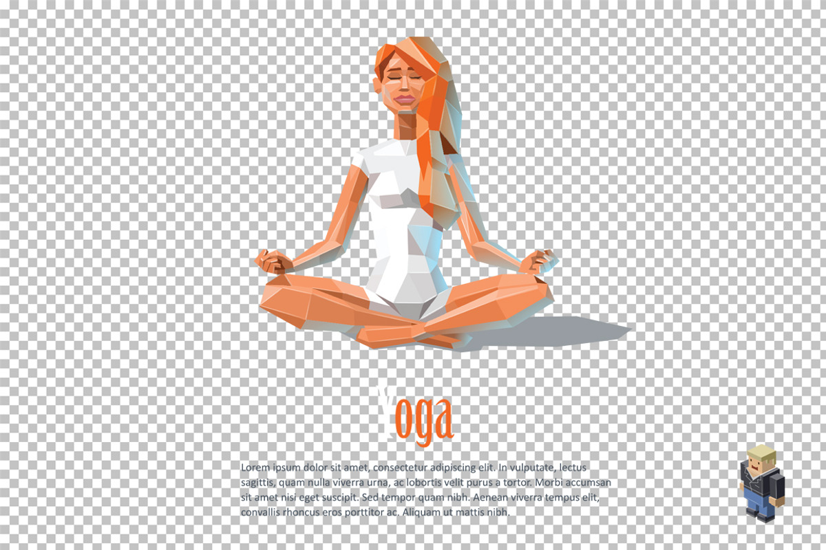 Vector meditation, a Healthcare Illustration by lemonoff (Photo 2 of 2)