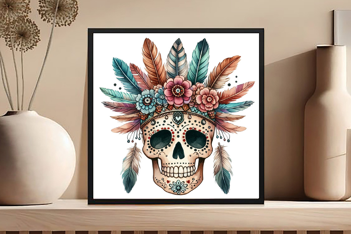 Boho Clipart Png Bundle Feathers, an Illustration by DreamCafeArt (Photo 6 of 6)