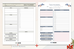 Daily Planner In Word & Digital PDF