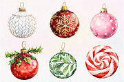 Christmas Ornaments Clipart, an Illustration by Dream Creation (Thumbnail 5 of 7)