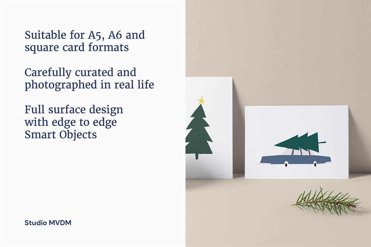 Christmas Card Winter Mockup Bundle, a Product Mockup by Studio MVDM (Photo 6 of 8)
