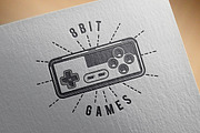 Retro 80's Videogame Joystick Emblem, a Background Graphic by Snitovets (Thumbnail 2 of 2)