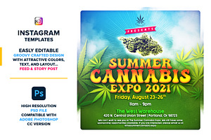 Summer Cannabis Expo Instagram Post