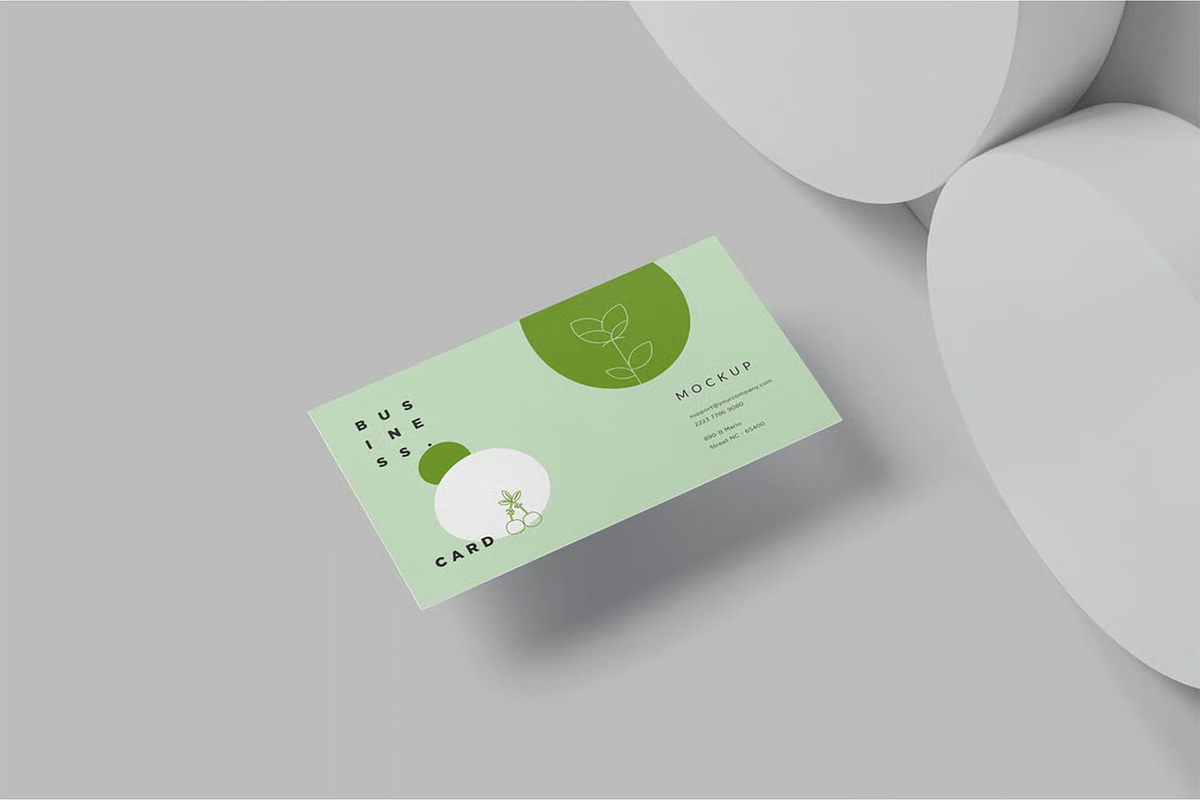 Business Card mockup, an Advertising Mockup by megostudi0 (Photo 3 of 7)