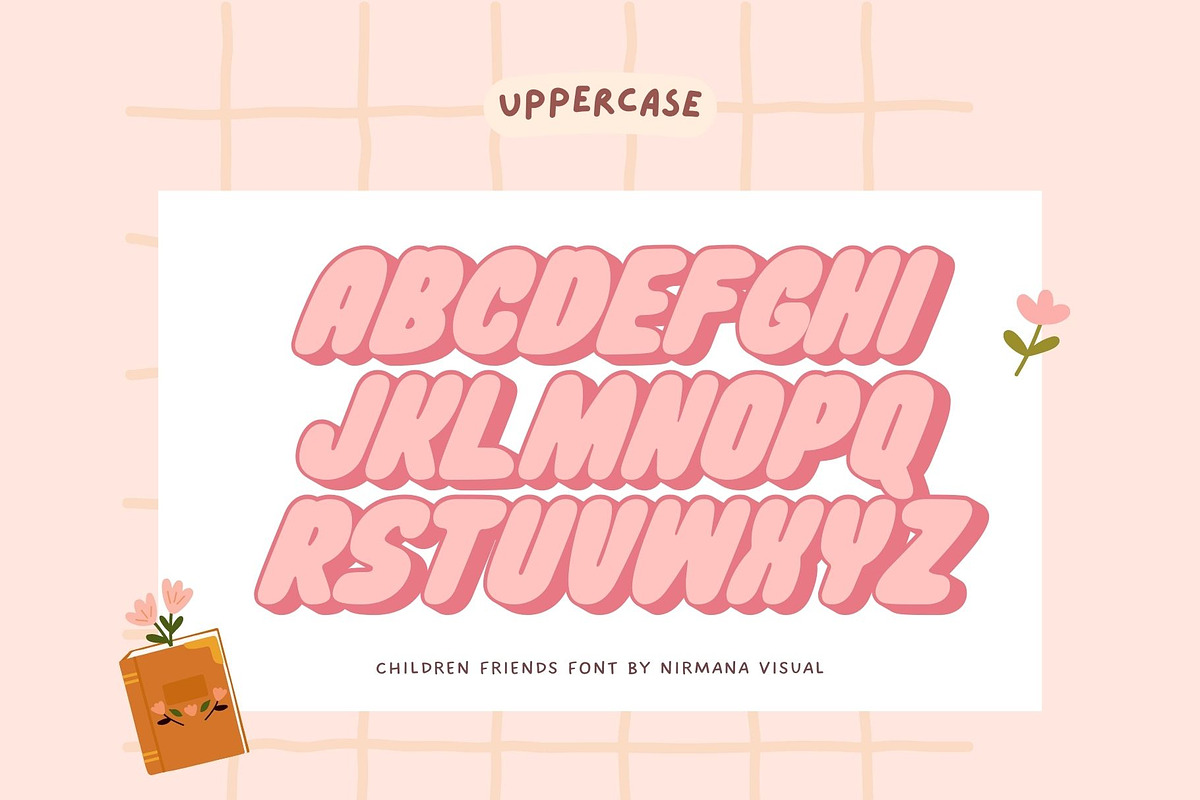Children Friends - Playful Typeface, a Font by Nirmana Visual (Photo 3 of 7)