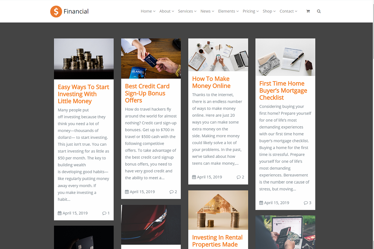 Financial Accounting WordPress Theme, a WordPress Template by Visualmodo (Photo 18 of 41)