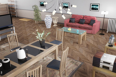 Interior Props, a Furniture 3D Model by RivermillStudios