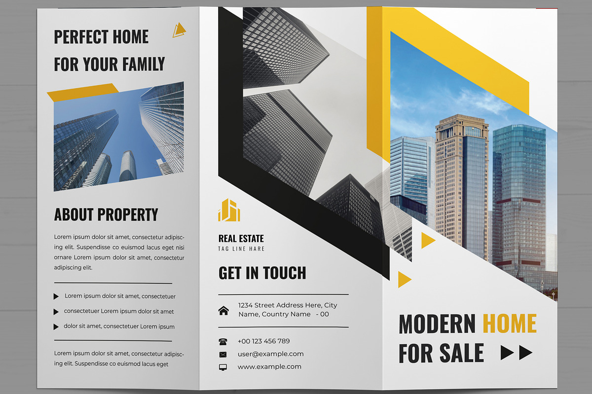 Real Estate Trifold Brochure, a Brochure Template by MightyDesign (Photo 3 of 7)