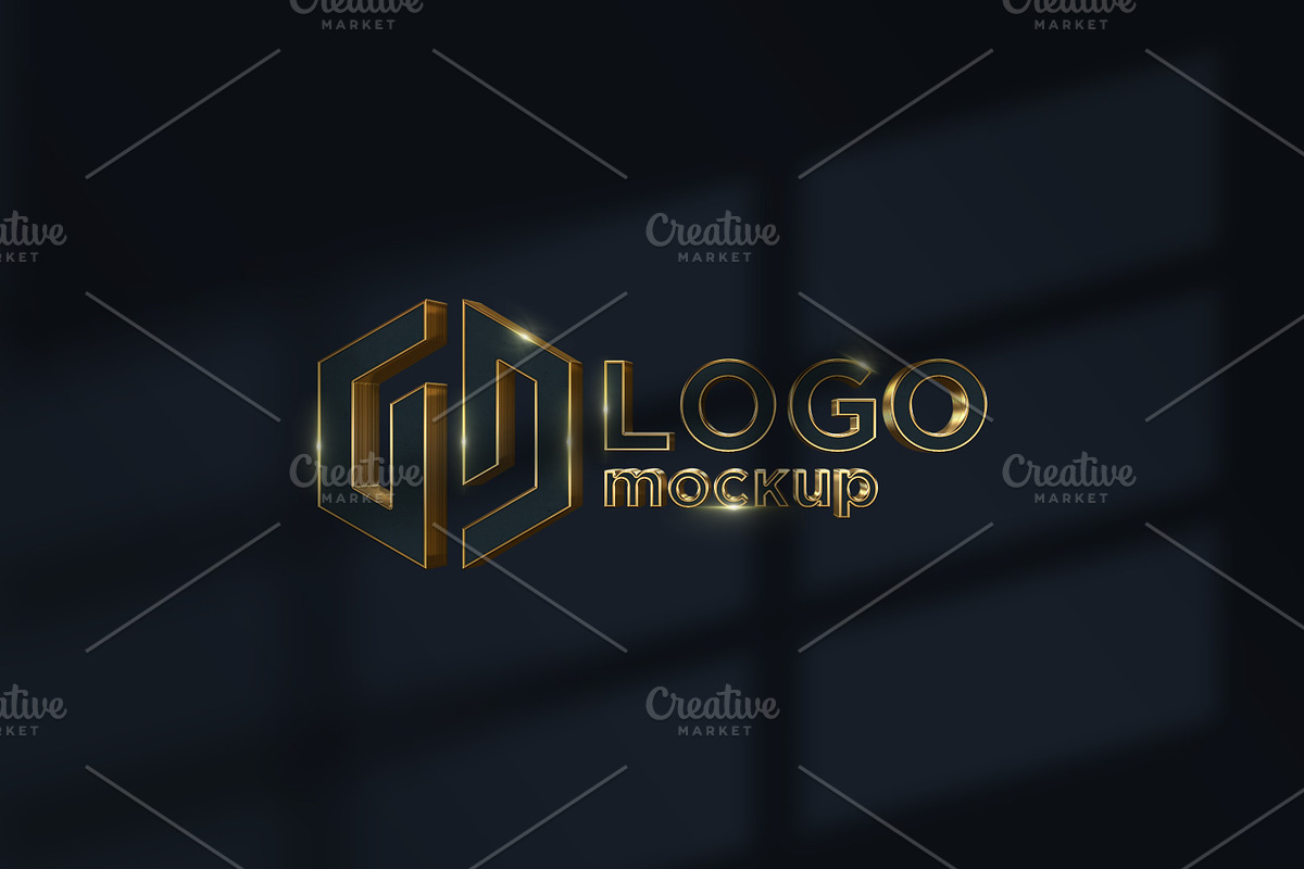 Luxury Gold Logo Mockup Template, a Branding & Logo Template by shahsoft