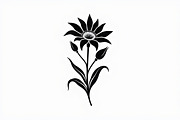 Floral Outline Vector Pack, an Illustration by yasushie (Thumbnail 17 of 21)