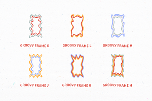 Groovy Psychedelic Frame Elements