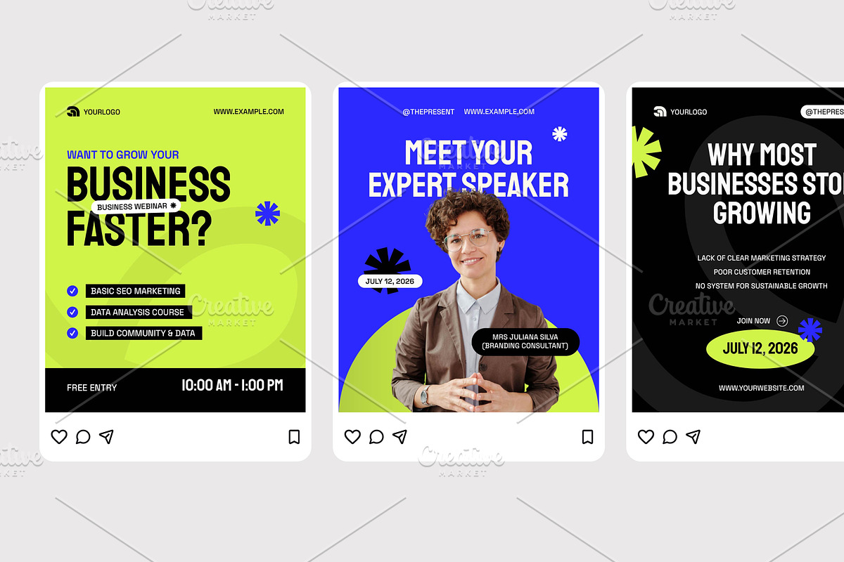 Business Strategy Webinar, a Social Media Template by Izdihaar_Studio (Photo 2 of 4)
