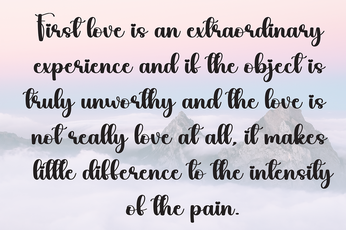 Loving | Script Font, a Handwritten Font by Scratchones (Photo 6 of 9)