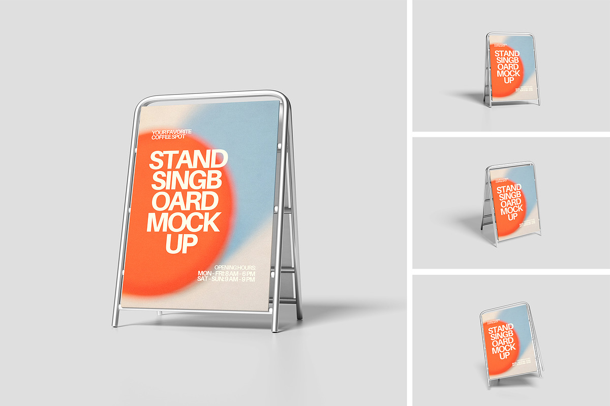 High Quality Signboard Mockup, an Advertising Mockup by Pikachudesign (Photo 1 of 5)