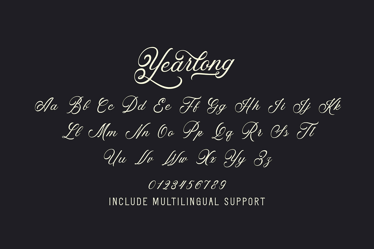 Yearlong Vintage Typeface, a Script Font by Arendxstudio (Photo 10 of 13)