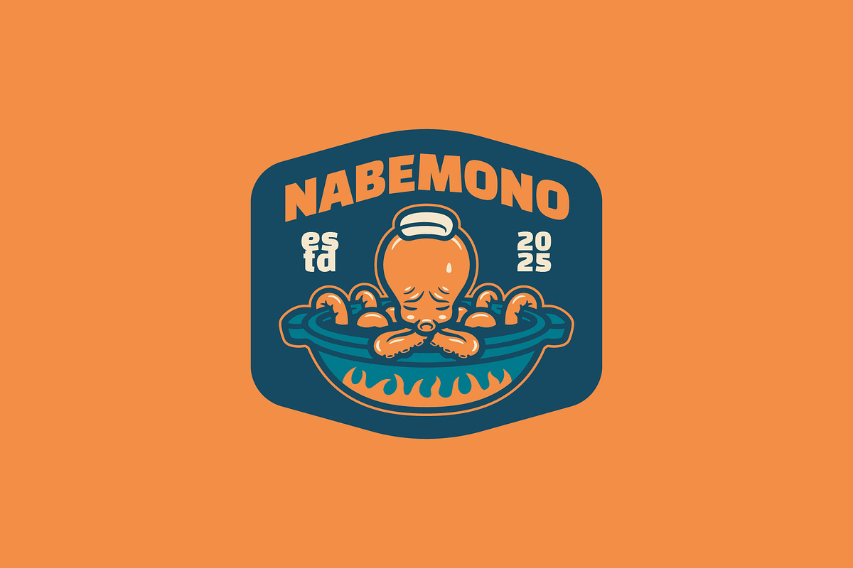 Nabemono Logo Template, a Branding & Logo Template by Kreasi Malam (Photo 2 of 4)
