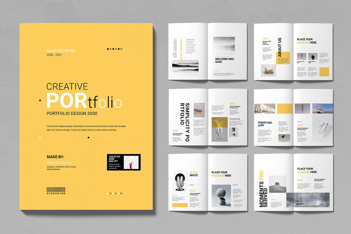Creative Minimalist Portfolio Design