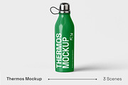 Thermos Mockup, a Merchandise Mockup by renderstockmarket (Thumbnail 1 of 4)