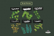 30 Forest Brushes for Procreate, a Brush Add-On by badrusblue (Thumbnail 3 of 6)