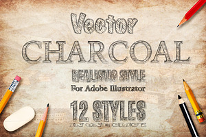 Charcoal pencil hand drawn AI style