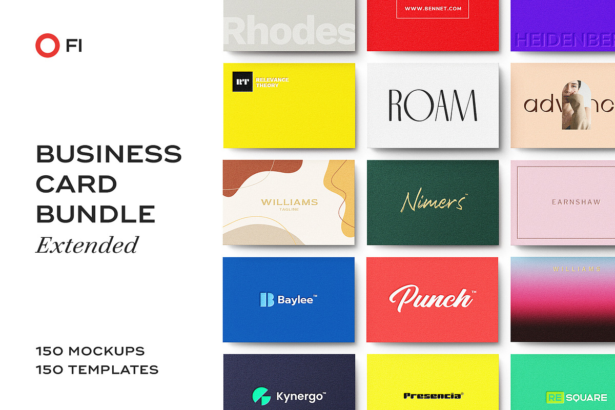 Business Card Logo Template Bundle, a Product Mockup by FoundImages (Photo 1 of 163)